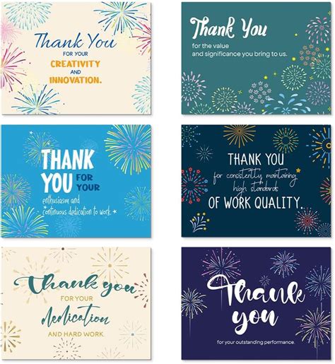 Amazon Biroyal Pack Employee Appreciation Cards With Envelopes