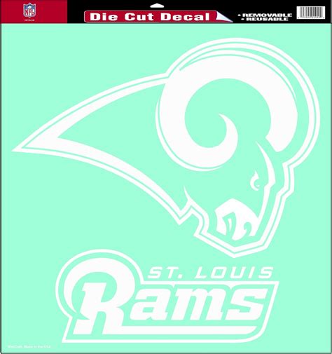 Nfl St Louis Rams 18 By 18 Inch Diecut Decal Sports Fan