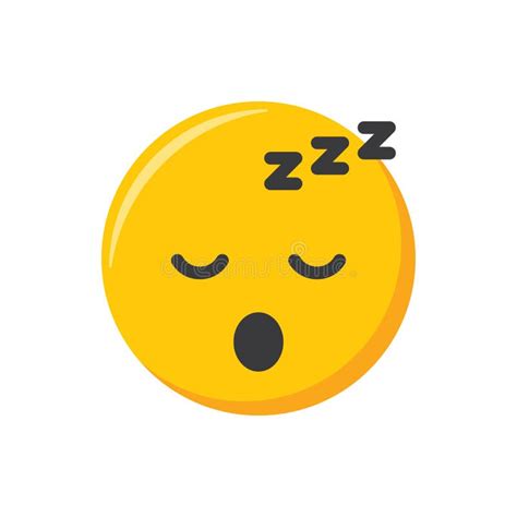 Ic Ne Emoji Illustration Vectorielle Motic Ne Face Endormie