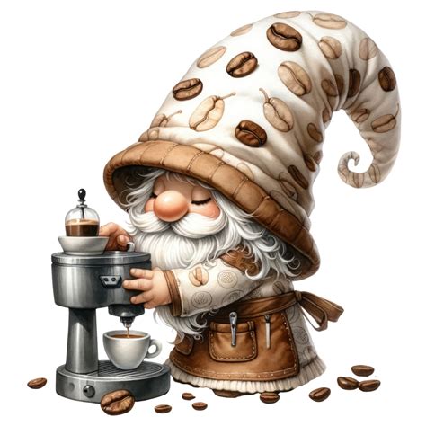 Ai Generated Coffee Themed Gnomes 39660031 Png