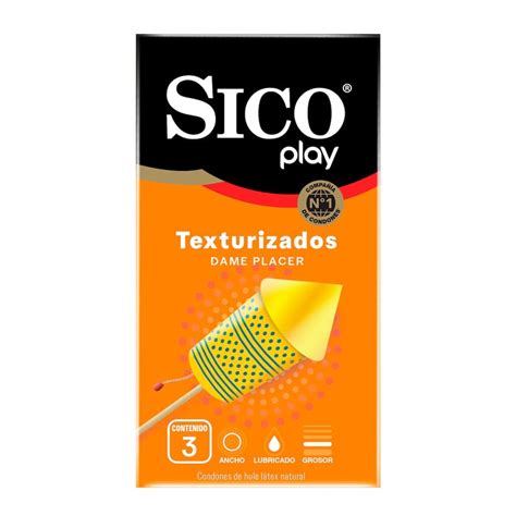 Condones Sico Play Texturizados 3 Piezas Farmacia Soriana