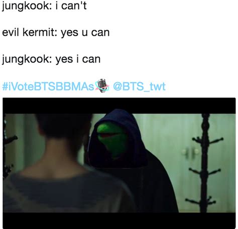 Jungkook I Can T Evil Kermit Yes U Can Jungkook Yes I Can