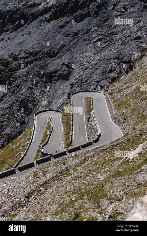 Passo dello Stelvio road in Italy during summer Stock Photo - Alamy