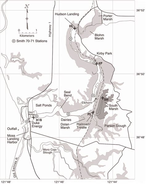 Elkhorn Slough. This map was originally drawn by John Hansen from ...