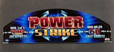 Bally Cinevision Video Slot Machine Glass Power Strike Ebay