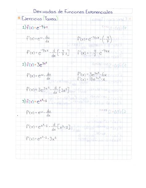 SOLUTION Derivadas De Funciones Exponenciales Ejercicios Resueltos