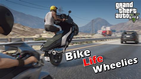 ยกหนาเลยง ครงแมพ GTA V ทำไม Bike Life Wheelie Mod BikeLife