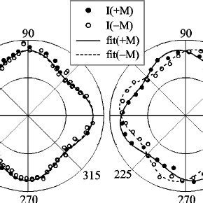 Rotational Anisotropy Curves Experimental Points Plus Theoretical Fits