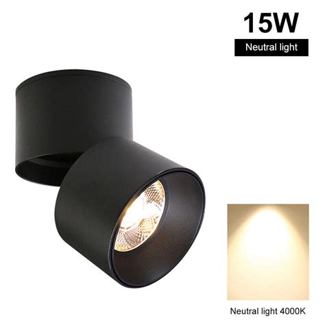 LED COB Ceiling Light 7W 10W 15W Foldable Spotlights Surface Mount