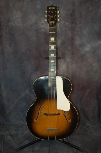 Rare Harmony H945 Master Archtop Great Action Original Softshell Case 1962 Sunburst Reverb