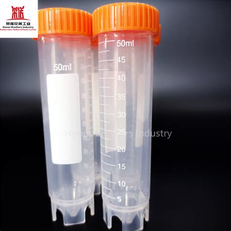 Laboratory Plastic Disposable 50ml PP Reagent Collection Test Tubes