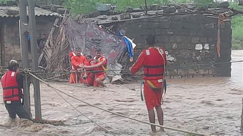 Gujarats Junagadh Witnesses Flash Floods Due To Heavy Rainfall Red