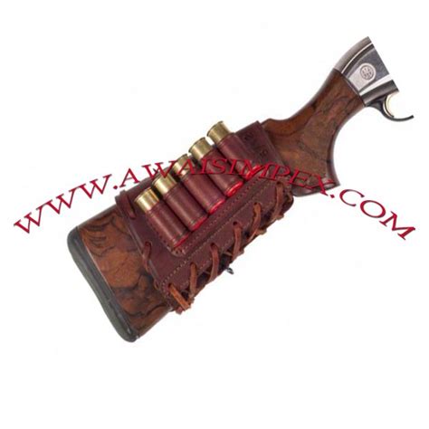 Buttstock Cartridge Case Brown Art Ai 2203 Awais Impex