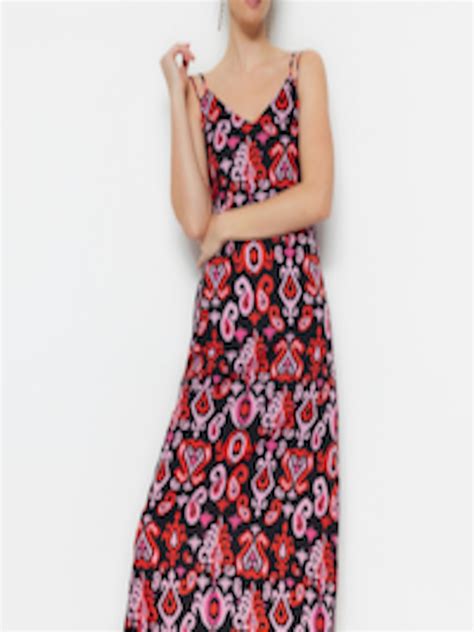 Buy Trendyol Ethnic Motifs Printed A Line Midi Dress Dresses For