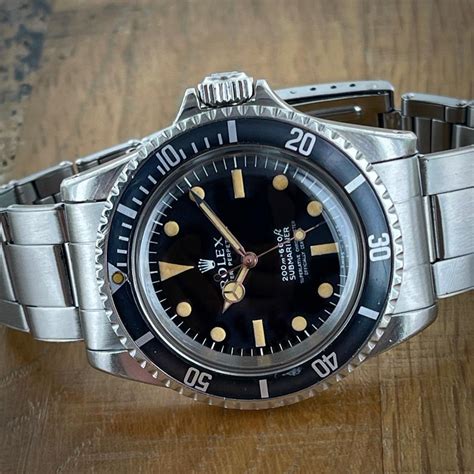 1968 S Steel Rolex Submariner 5512 MK I Meters First Matte Dial