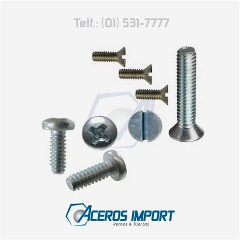 Tornillo Stove Bolts Inoxidable Zincado Aceros Import