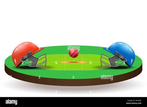 Cricket Stadium Background Stock Vector Images Alamy