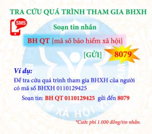 Cách tra cứu BHXH BHYT bằng tin nhắn điện thoại Bánh xe đẩy hàng