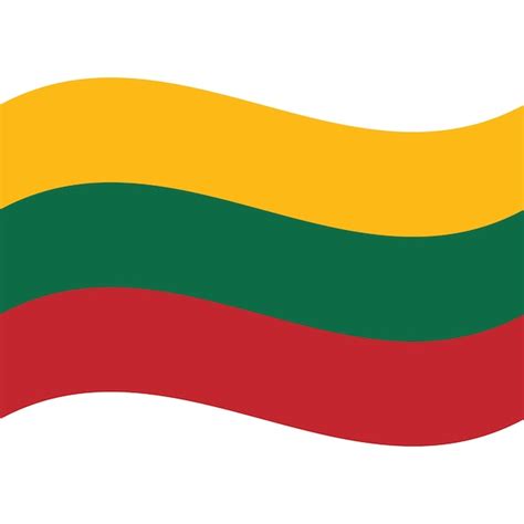 Premium Vector | Flag of lithuania lithuania flag in waving