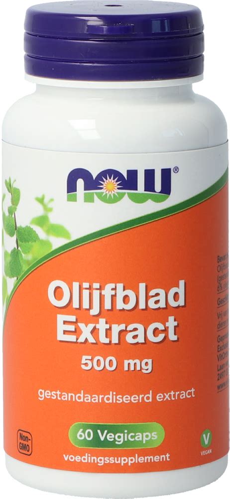 Olijfblad Extract 500 Mg 60 Capsules Now Nova Vitae