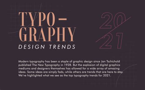 8 Typography Design Trends for 2021 – [Infographic] - noupe