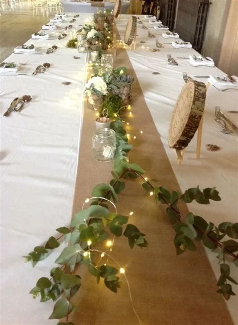 Camino Para Mesa En Arpillera Wedding Table Decorations Centerpieces