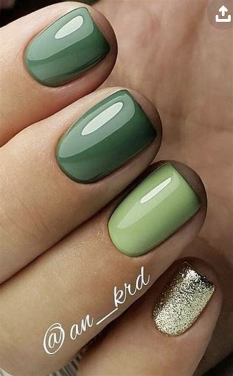 Winter Nails Art Ideas Gel Nails Fall Gel Nails Green Nails