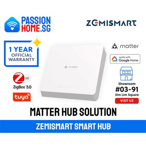 Zemismart Matter Zigbee Smart Hub Passionhome Sg