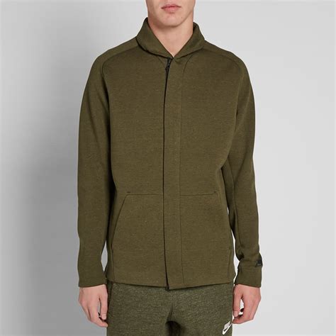 Nike Tech Fleece Jacket Dark Loden And Black End Ru