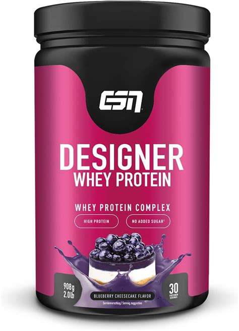 Esn Designer Whey Protein Pulver Blueberry Cheesecake G Amazon