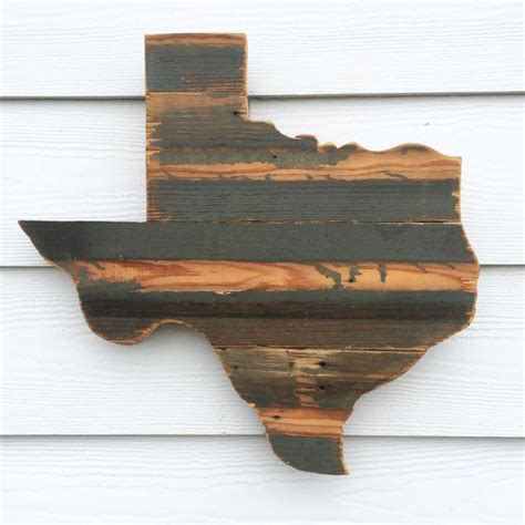 Reclaimed Wood Texas Sign Rustic State Outline Rustic Texan | Etsy ...