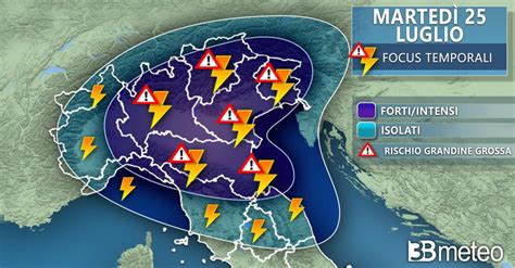 Meteo Italia Marted Ancora Violenti Temporali Al Nord Rischio