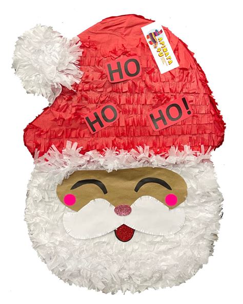 Sale Ready To Ship Santa Claus Pinata 20tall Christmas Themed Ho Ho Ho Xmas Party Supplies