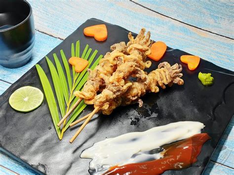 Squid Tentacle Skewer Karaage Ranong Frozen Foods Co Ltd