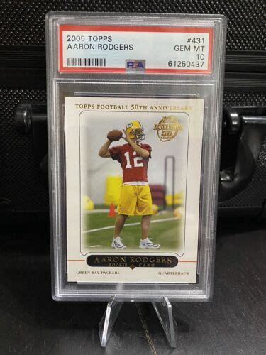 2005 Aaron Rodgers Topps 431 Rookie Card RC PSA 10 EBay