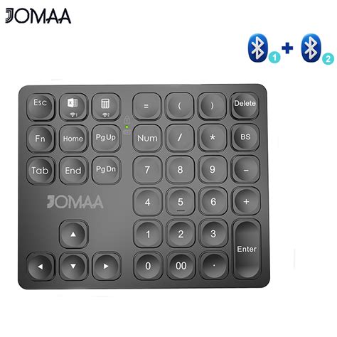 JOMAA 36keys Bluetooth Teclado Numérico Inalámbrico Recargable