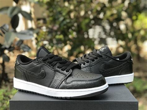 Shoes Air Jordan 1 Low Golf “black Croc Dd9315 003 Sport Shoes Aj1 China Trading Company