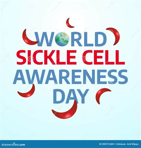 Vector Graphic Of World Sickle Cell Awareness Day Good For World Sickle