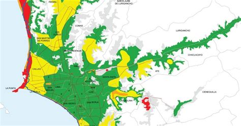 Mapa De La Calidad De Suelo De Cada Distrito De Lima Ante Sismos Y Tsunamis Mundo Ark