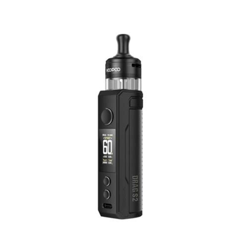 VooPoo Drag S2 Pod Kit 2500mAh 60W 5ml Spray Black