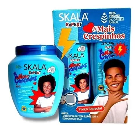 Kit Skala Mais Crespinhos Condicionador Shampoo Creme Mercadolivre