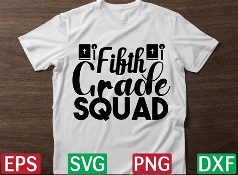 Fifth Grade Squad Svg Design Graphic By Alam Store Creative Fabrica