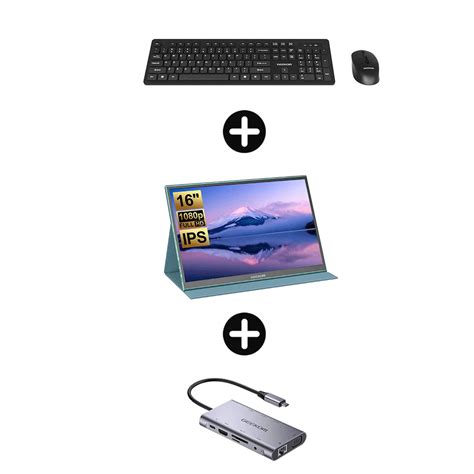 Geekom Paquete De Accesorios Monitor Hub Usb Y Más Para Mini Pc