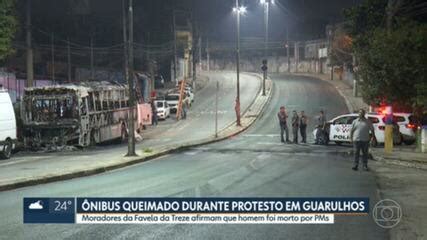 V Deo Nibus Queimado Durante Protesto Em Guarulhos Sp G