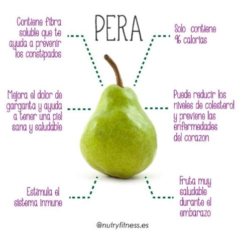 La Pera Y Sus Beneficios Comida Fitness Recetas Beneficios De