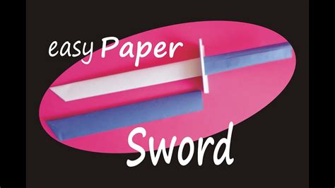 How To Make Easy Paper Sword Katana Diy Tutorial Youtube