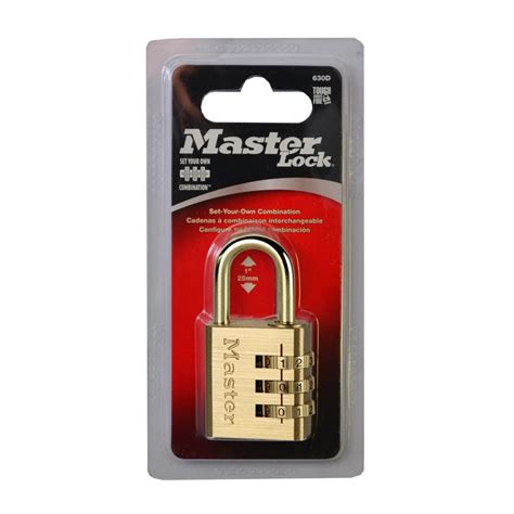 Master Lock 30mm Brass Combination Padlock Bunnings Warehouse