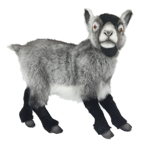 Soft Toy Dwarf Goat By Hansa 34cm 7011 Lincrafts