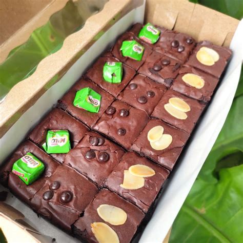 Jual Brownies Fudgy Coklat Sekat Brownis Sekat Dark Coklat Shopee