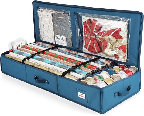 Wrapping Paper Organizer Storage Christmas Wrapping Paper Storage Containers With